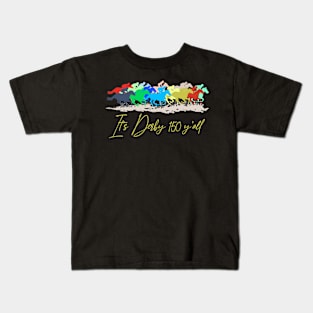 Its Derby 150 Yall 150th Horse Racing Derby Day 2024 Kids T-Shirt